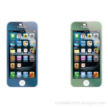 Color tempered glass screen protector/screen guard for iPhone 5/5s/5c